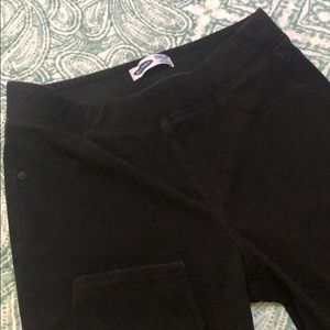 2 Pairs of Old Navy pull on brushed Denim jeans.